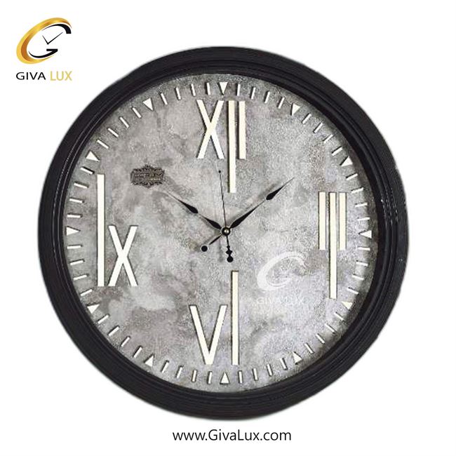 ساعت دیواری اورجینال کوروم PVC مشکی| کد رفرنس 215
