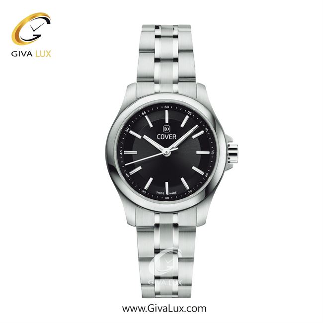 ساعت مچی اورجینال زنانه کاور نقره ای | نقره ای| مشکی| کد رفرنس CO215.01