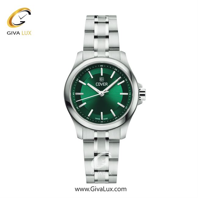 ساعت مچی اورجینال زنانه کاور نقره ای | نقره ای| سبز| کد رفرنس CO215.04