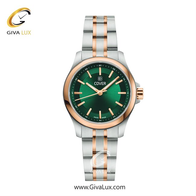 ساعت مچی اورجینال زنانه کاور رزگلد | نقره ای-رزگلد| سبز| کد رفرنس CO215.11