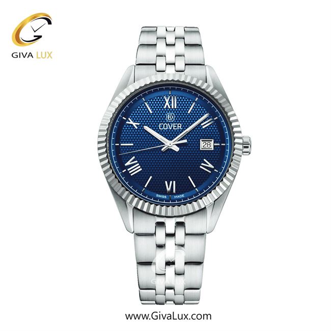 ساعت مچی اورجینال مردانه کاور نقره ای | نقره ای| سرمه ای| کد رفرنس CO216.03