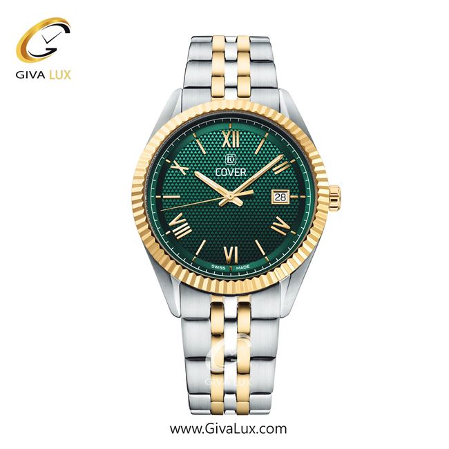 ساعت مچی اورجینال مردانه کاور طلایی | نقره ای-طلایی| سبز| کد رفرنس CO216.08