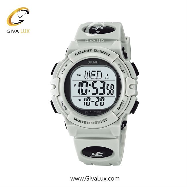 ساعت مچی اورجینال مردانه اسکمی (Skmei) دو زمانه سفید | سفید| خاکی| کد رفرنس 2164GY