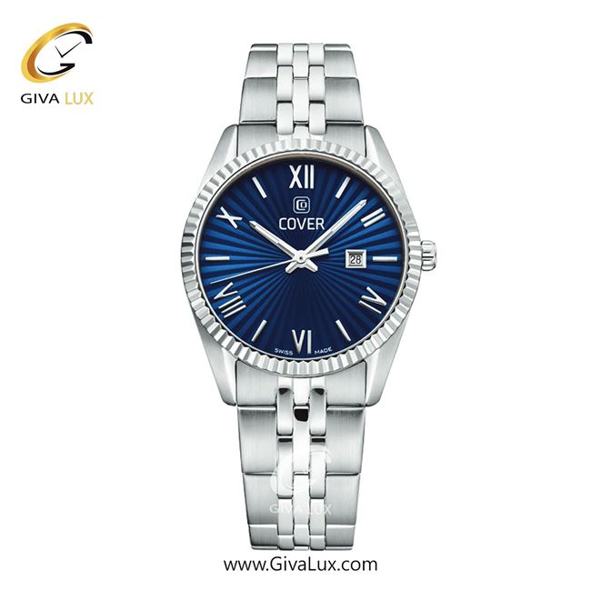 ساعت مچی اورجینال زنانه کاور نقره ای | نقره ای| سرمه ای| کد رفرنس CO217.03