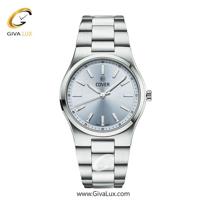 ساعت مچی اورجینال زنانه کاور نقره ای | نقره ای| آبی| کد رفرنس CO219.02