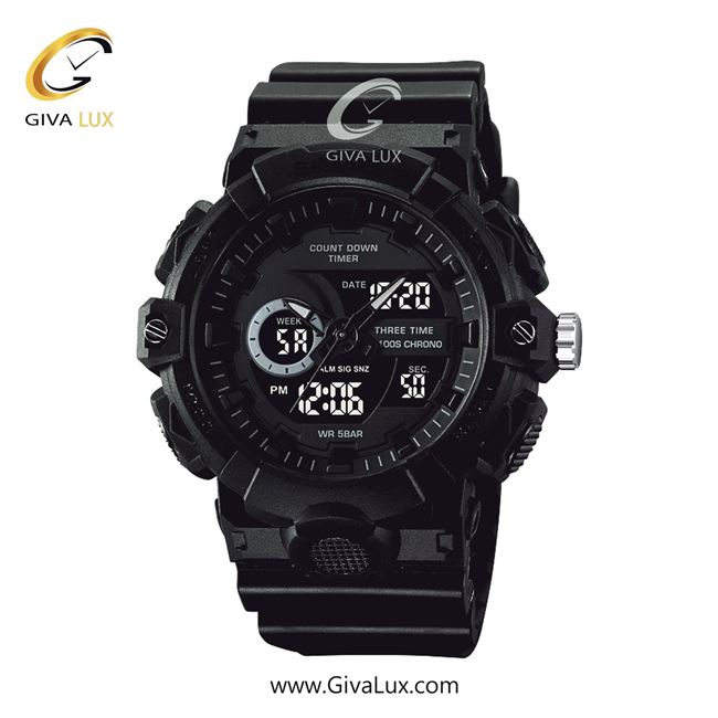 ساعت مچی مردانه اسکمی (Skmei) دو زمانه مشکی | مشکی| مشکی| کد رفرنس 1834BK