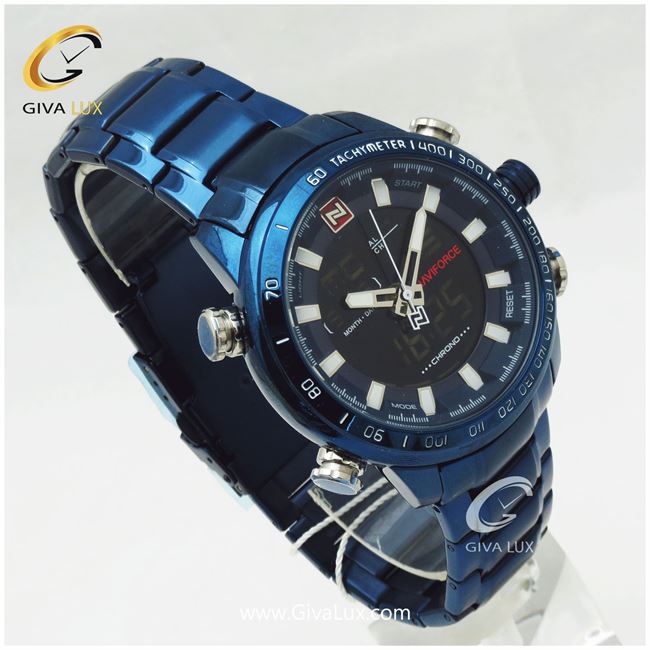 ساعت مردانه نوی فورس سورمه ای مدل NF۹۰۹۳M