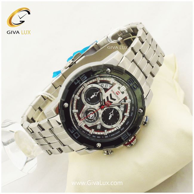 ساعت مردانه بند استیل سه موتوره کرنوگراف نوی فورس کد NF9175M