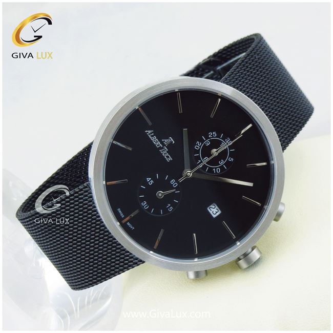 ساعت مچی مردانه سه موتور فول استیل بند حصیری آلبرت ترایس مدل AT20284