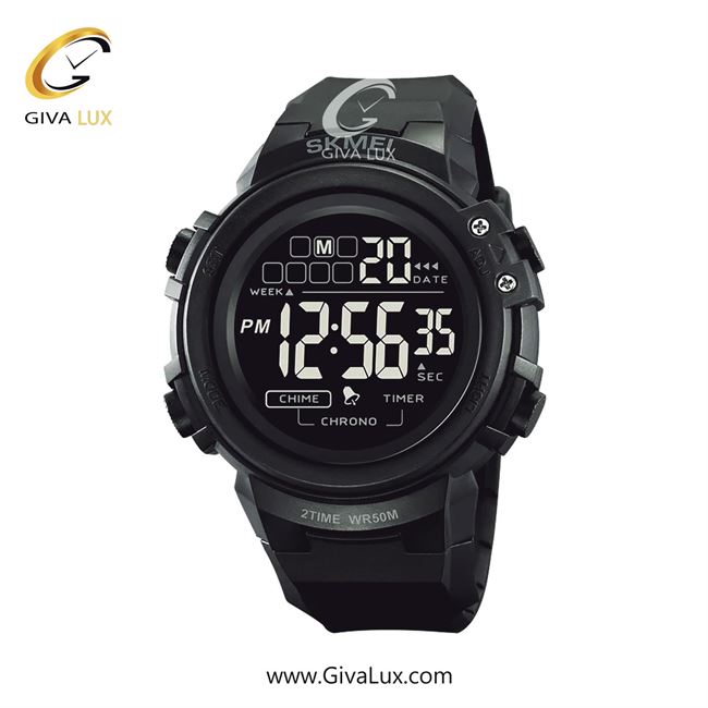 ساعت مچی اورجینال مردانه اسکمی (Skmei) مشکی | مشکی| مشکی| کد رفرنس 2260BKBK