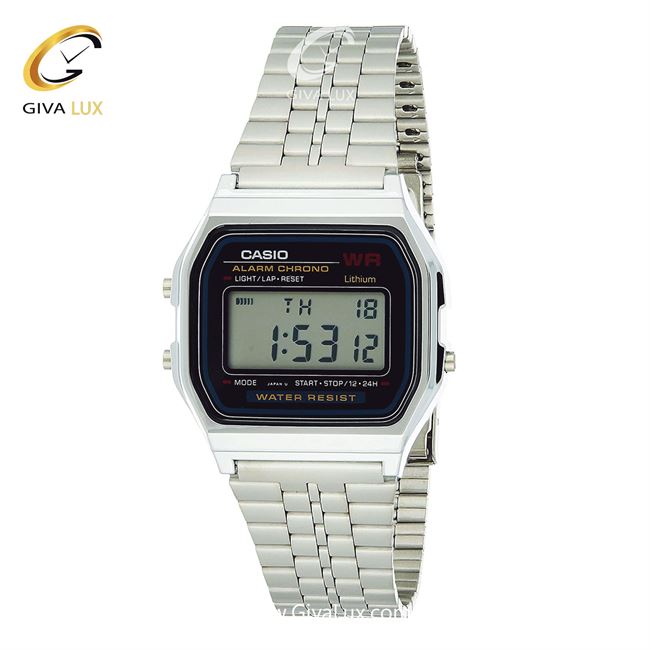 ساعت مچی اورجینال مردانه کاسیو Casio نقره ای | نقره ای| مشکی| کد رفرنس A159W-N1D