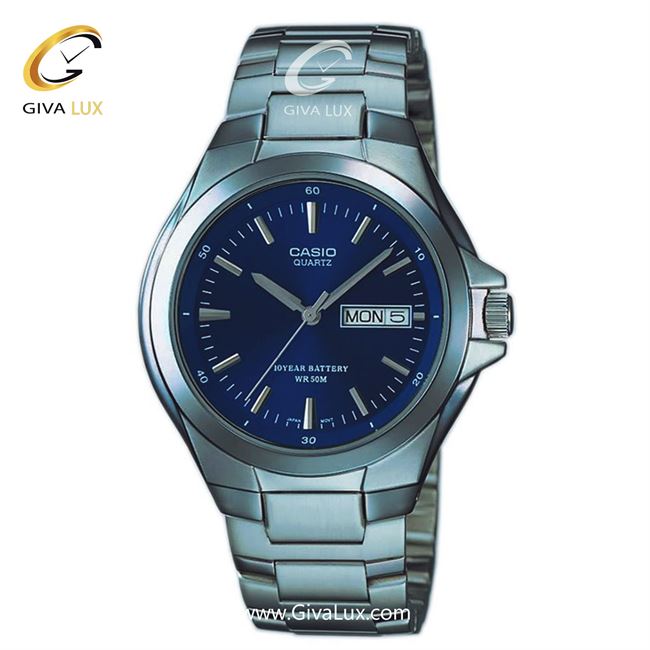 ساعت مچی اورجینال مردانه کاسیو Casio نقره ای | نقره ای| سرمه ای| کد رفرنس MTP-1228D-2AVDF