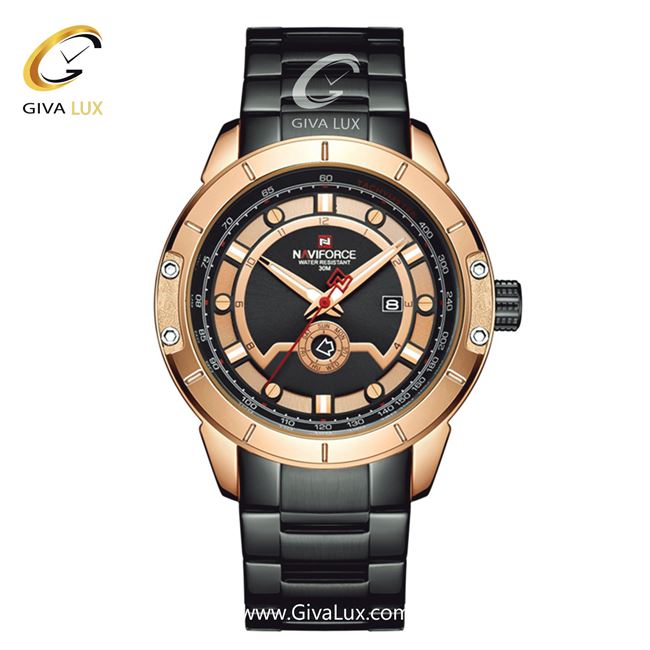 ساعت مچی مردانه بند فلزی ناوی فورس مدل NF9166