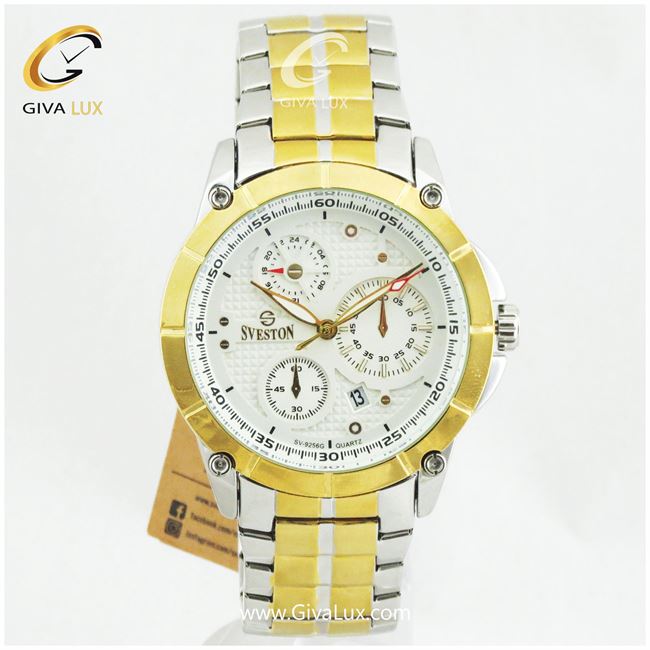ساعت مچی مردانه طرح سه موتوره سوستون دو رنگ SV-9256