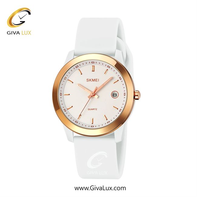 ساعت مچی اورجینال زنانه اسکمی (Skmei) رزگلد | سفید| سفید| کد رفرنس 2319