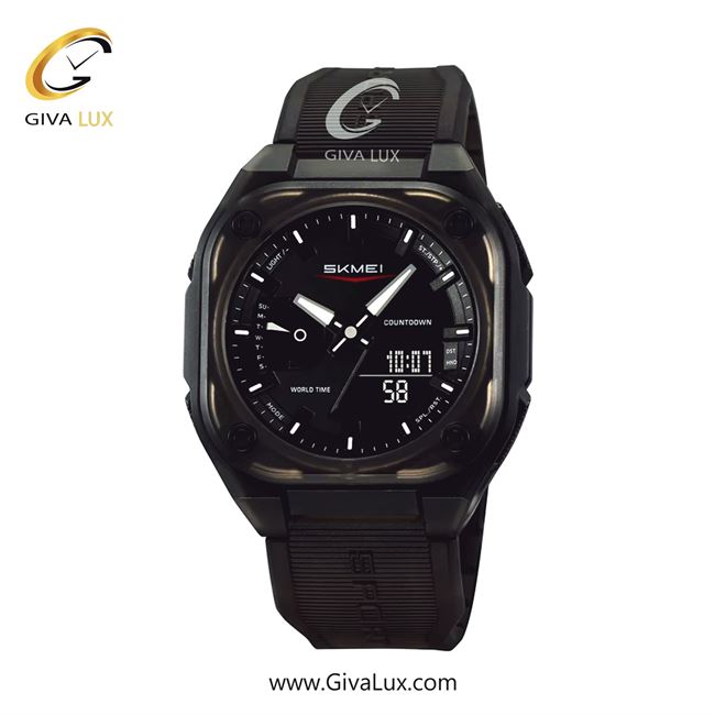ساعت مچی مردانه اسکمی (Skmei) دو زمانه مشکی | مشکی| مشکی| کد رفرنس 2328BKK