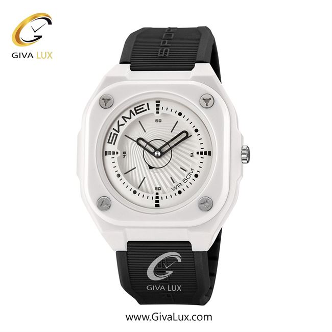 ساعت مچی اورجینال مردانه اسکمی (Skmei) سفید | مشکی| سفید| کد رفرنس 2329