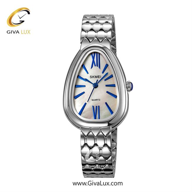 ساعت مچی اورجینال زنانه اسکمی (Skmei) نقره ای | نقره ای| سفید صدفی| کد رفرنس 2332