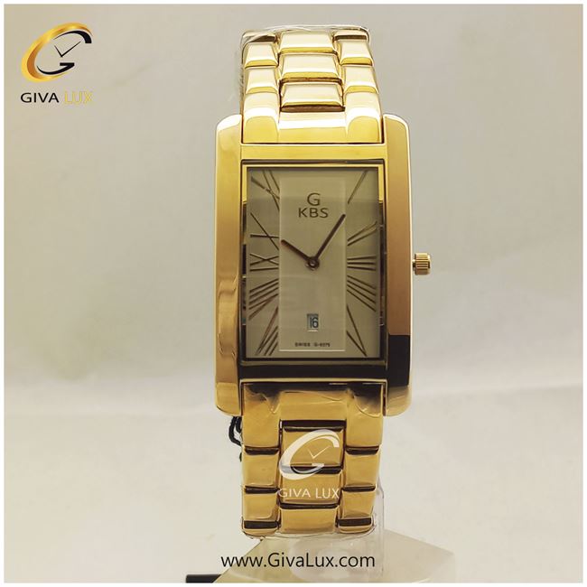 ساعت مچی اورجینال KBS مردانه فول استیل طلایی اروپایی موتور سوئیس کد رفرنس 9375
