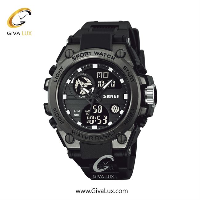 ساعت مچی اورجینال مردانه اسکمی (Skmei) دو زمانه مشکی | مشکی| مشکی| کد رفرنس 2360