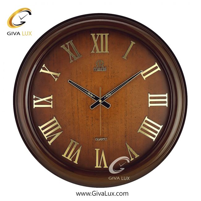 ساعت دیواری اورجینال مارال PVC قهوه ای| کد رفرنس 24