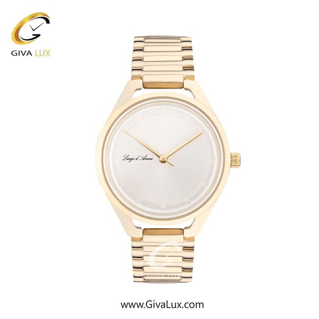 ساعت مچی اورجینال زنانه LdA | لوئیجی د آنا | Luigi d'Ana طلایی | طلایی| نقره ای| کد رفرنس 2410