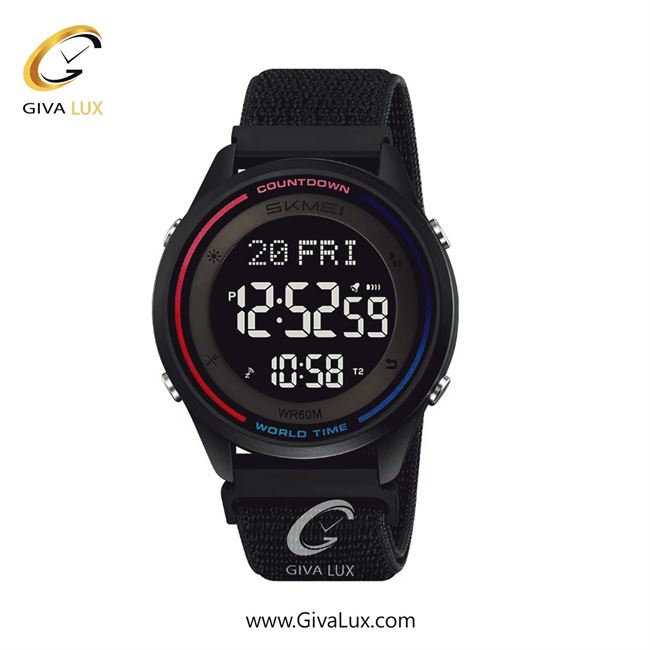 ساعت مچی اورجینال مردانه اسکمی (Skmei) دو زمانه مشکی | مشکی| مشکی| کد رفرنس 2412