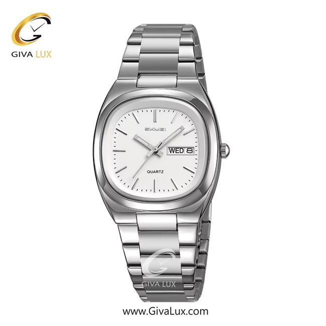 ساعت مچی اورجینال مردانه اسکمی (Skmei)  نقره ای | نقره ای| سفید| کد رفرنس 2420