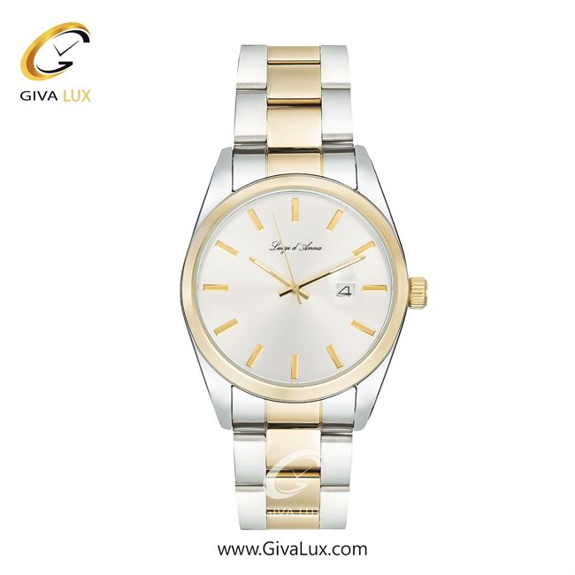 ساعت مچی اورجینال مردانه LdA طلایی | طلایی-نقره ای| طلایی| کد رفرنس 2438