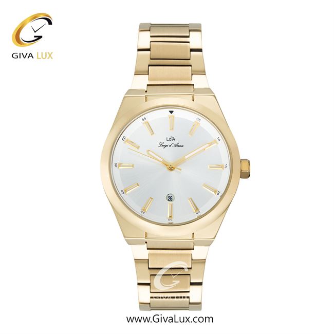 ساعت مچی اورجینال مردانه LdA طلایی | طلایی| نقره ای| کد رفرنس 2459