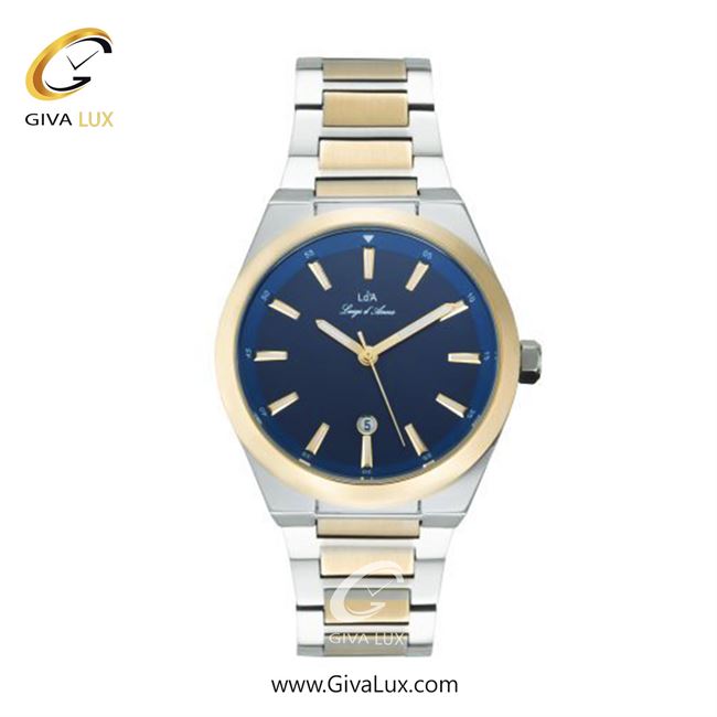 ساعت مچی اورجینال زنانه LdA طلایی | نقره ای-طلایی| سرمه ای| کد رفرنس 2460