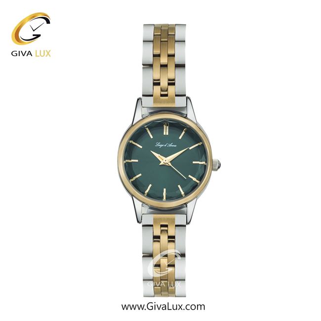 ساعت مچی اورجینال زنانه LdA طلایی | نقره ای-طلایی| سبز| کد رفرنس 2464