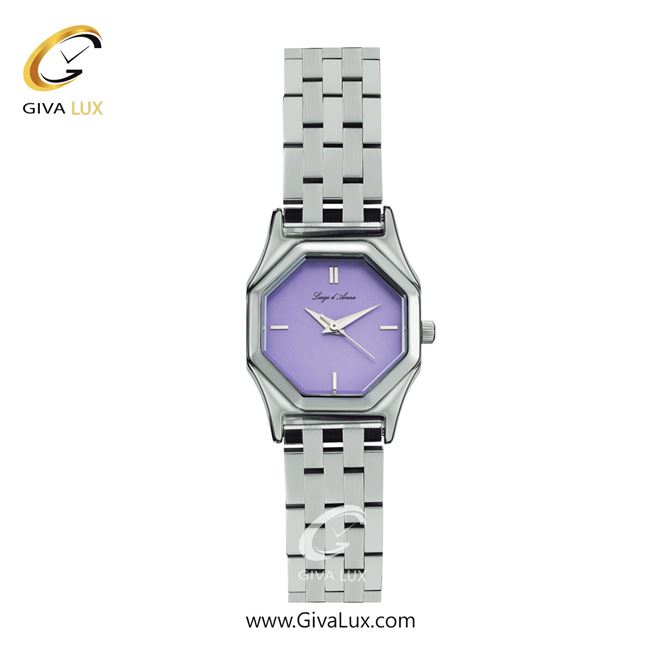 ساعت مچی اورجینال زنانه LdA نقره ای | نقره ای| بنفش| کد رفرنس 2466