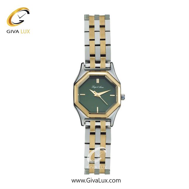 ساعت مچی اورجینال زنانه LdA طلایی | طلایی-نقره ای| سبز| کد رفرنس 2466