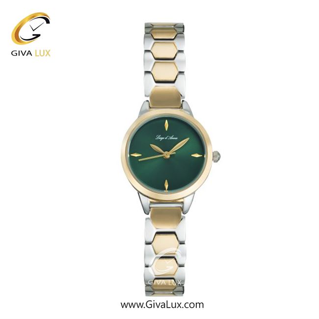 ساعت مچی اورجینال زنانه LdA طلایی | طلایی-نقره ای| سبز| کد رفرنس 2467