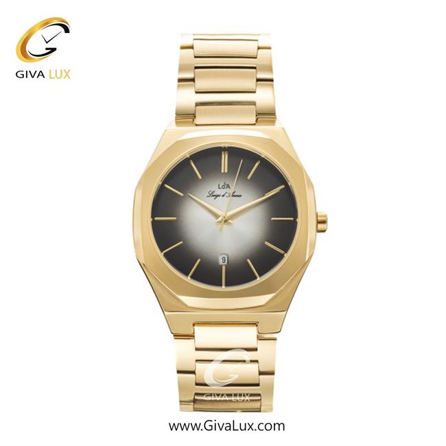 ساعت مچی اورجینال مردانه LdA طلایی | طلایی| دودی|تیتانیوم-نقره ای| کد رفرنس 2475