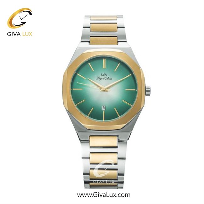 ساعت مچی اورجینال مردانه LdA طلایی | نقره ای-طلایی| سبز-نقره ای| کد رفرنس 2475