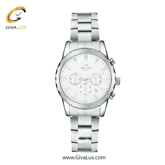 ساعت مچی اورجینال مردانه LdA سه موتوره کرنوگراف نقره ای | نقره ای| سفید| کد رفرنس 2478