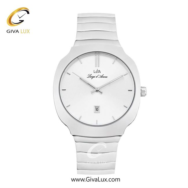 ساعت مچی اورجینال مردانه LdA | لوئیجی د آنا | Luigi d'Ana نقره ای | نقره ای| نقره ای| کد رفرنس 2480