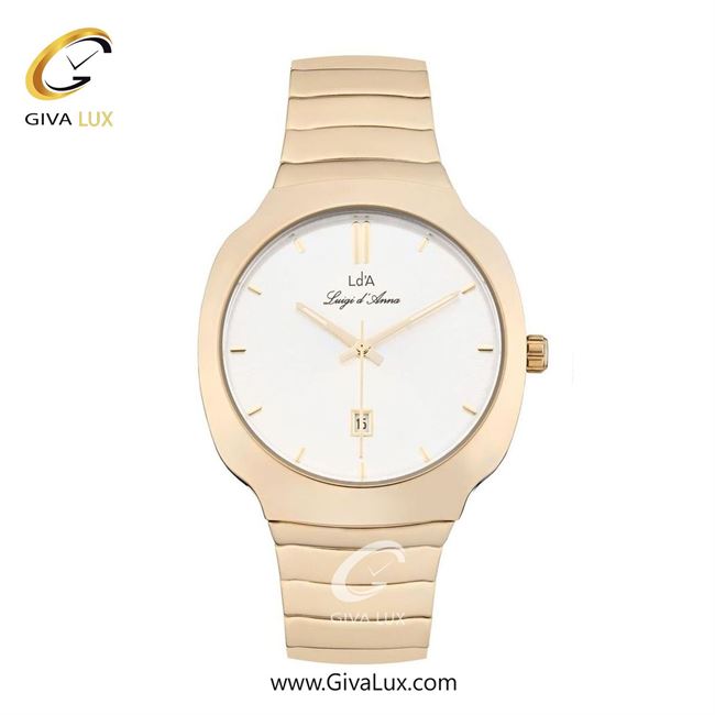 ساعت مچی اورجینال مردانه LdA | لوئیجی د آنا | Luigi d'Ana طلایی | طلایی| نقره ای| کد رفرنس 2480
