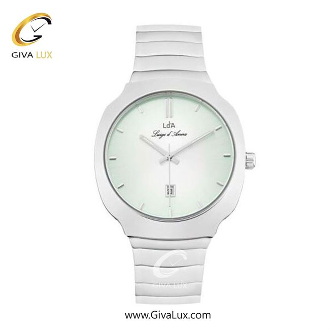 ساعت مچی اورجینال مردانه LdA | لوئیجی د آنا | Luigi d'Ana نقره ای | نقره ای| سبز-نقره ای| کد رفرنس 2480