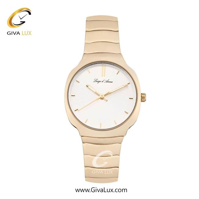 ساعت مچی اورجینال زنانه LdA | لوئیجی د آنا | Luigi d'Ana طلایی | طلایی| نقره ای| کد رفرنس 2481