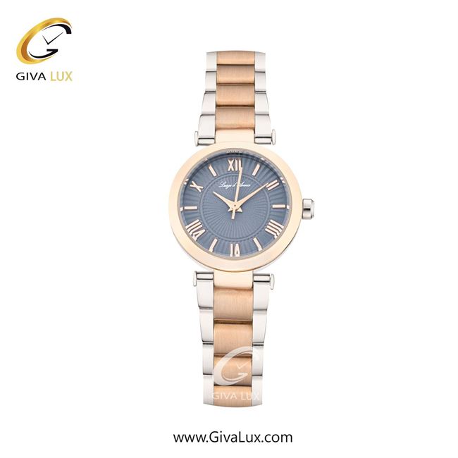 ساعت مچی اورجینال زنانه LdA | لوئیجی د آنا | Luigi d'Ana رزگلد | رزگلد-نقره ای| آبی| کد رفرنس 2486