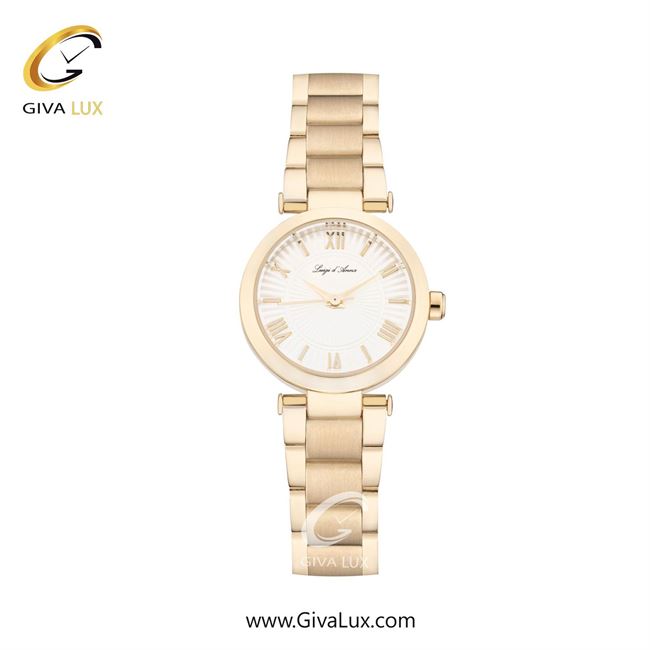 ساعت مچی اورجینال زنانه LdA | لوئیجی د آنا | Luigi d'Ana طلایی | طلایی| سفید| کد رفرنس 2486