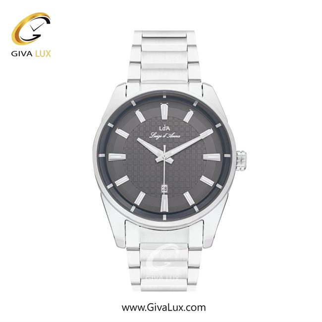 ساعت مچی اورجینال مردانه LdA | لوئیجی د آنا | Luigi d'Ana نقره ای | نقره ای| مشکی| کد رفرنس 2494