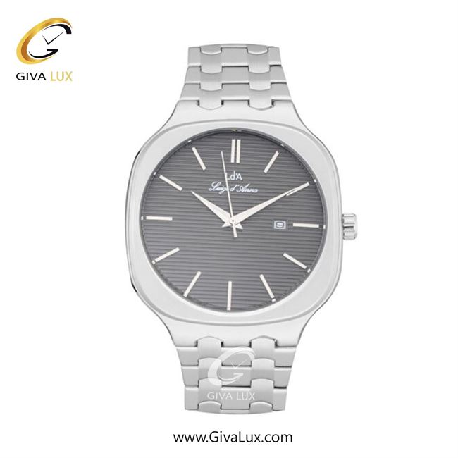ساعت مچی اورجینال مردانه LdA | لوئیجی د آنا | Luigi d'Ana نقره ای | نقره ای| مشکی| کد رفرنس 2496