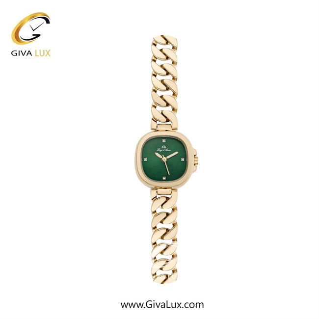 ساعت مچی اورجینال زنانه LdA | لوئیجی د آنا | Luigi d'Ana طلایی | طلایی| سبز| کد رفرنس 2507
