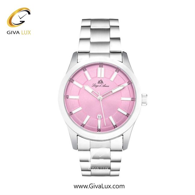 ساعت مچی اورجینال مردانه LdA | لوئیجی د آنا | Luigi d'Ana نقره ای | نقره ای| صورتی| کد رفرنس 2517