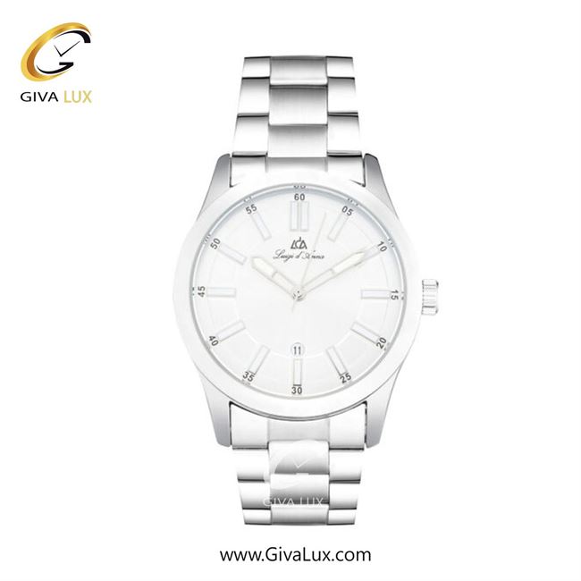 ساعت مچی اورجینال مردانه LdA | لوئیجی د آنا | Luigi d'Ana نقره ای | نقره ای| سفید| کد رفرنس 2517