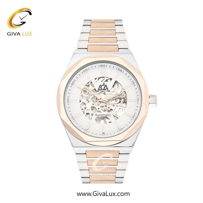 ساعت مچی اورجینال مردانه LdA | لوئیجی د آنا | Luigi d'Ana رزگلد | نقره ای-رزگلد| سفید| کد رفرنس 2520